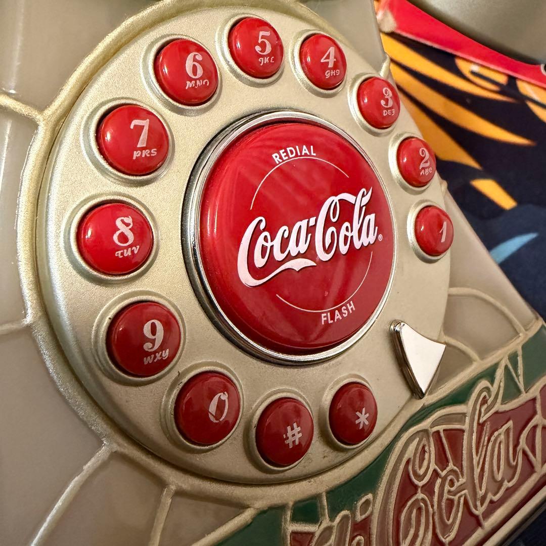 コカコーラ 電話機 ステンドグラス調 コーラ アメリカ アンティーク ビンテージ