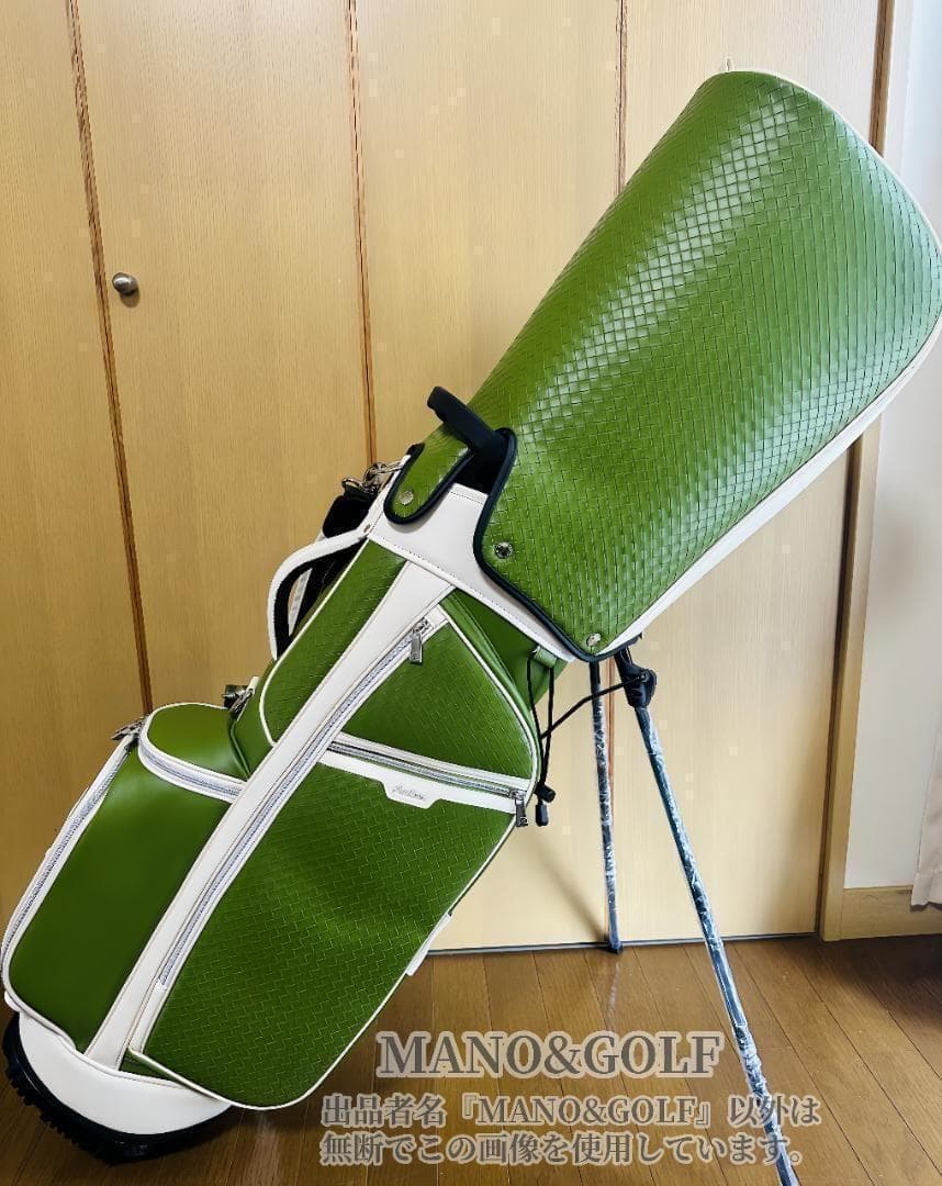 即日発送 マルボンゴルフ キャディバッグ Malbon Golf 緑色