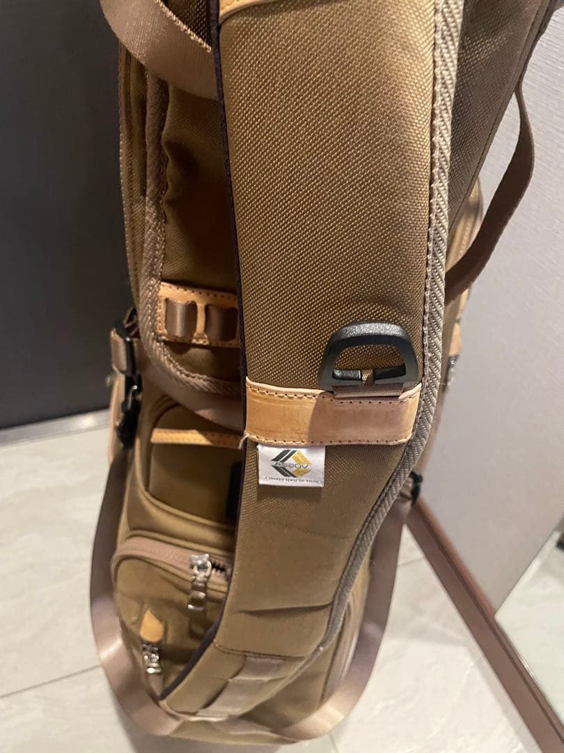 アッソブ　バリスティックスタンドキャディバッグ　KHAKI