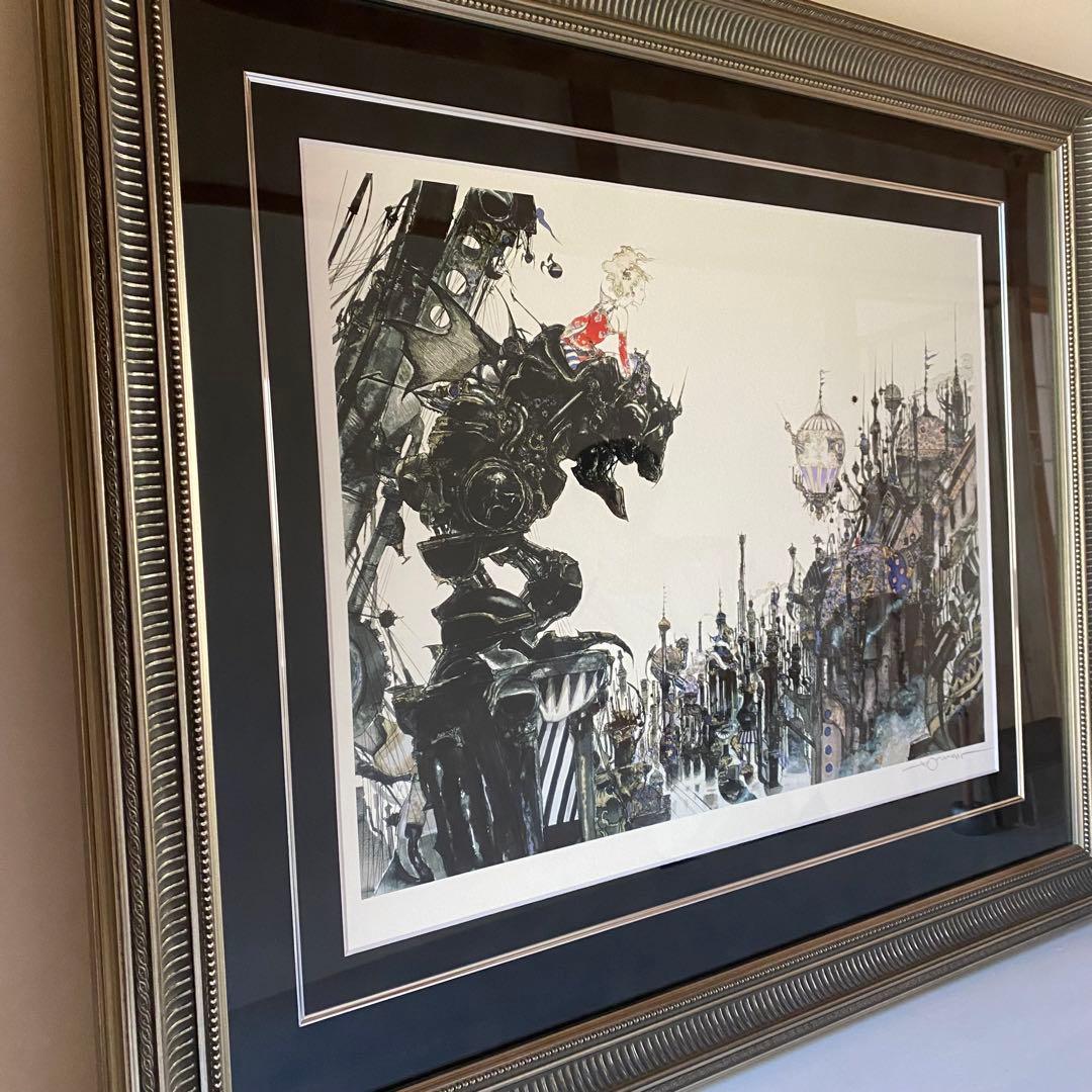 期間限定！値下げ 天野喜孝 FF6 街 アールビバン 版画
