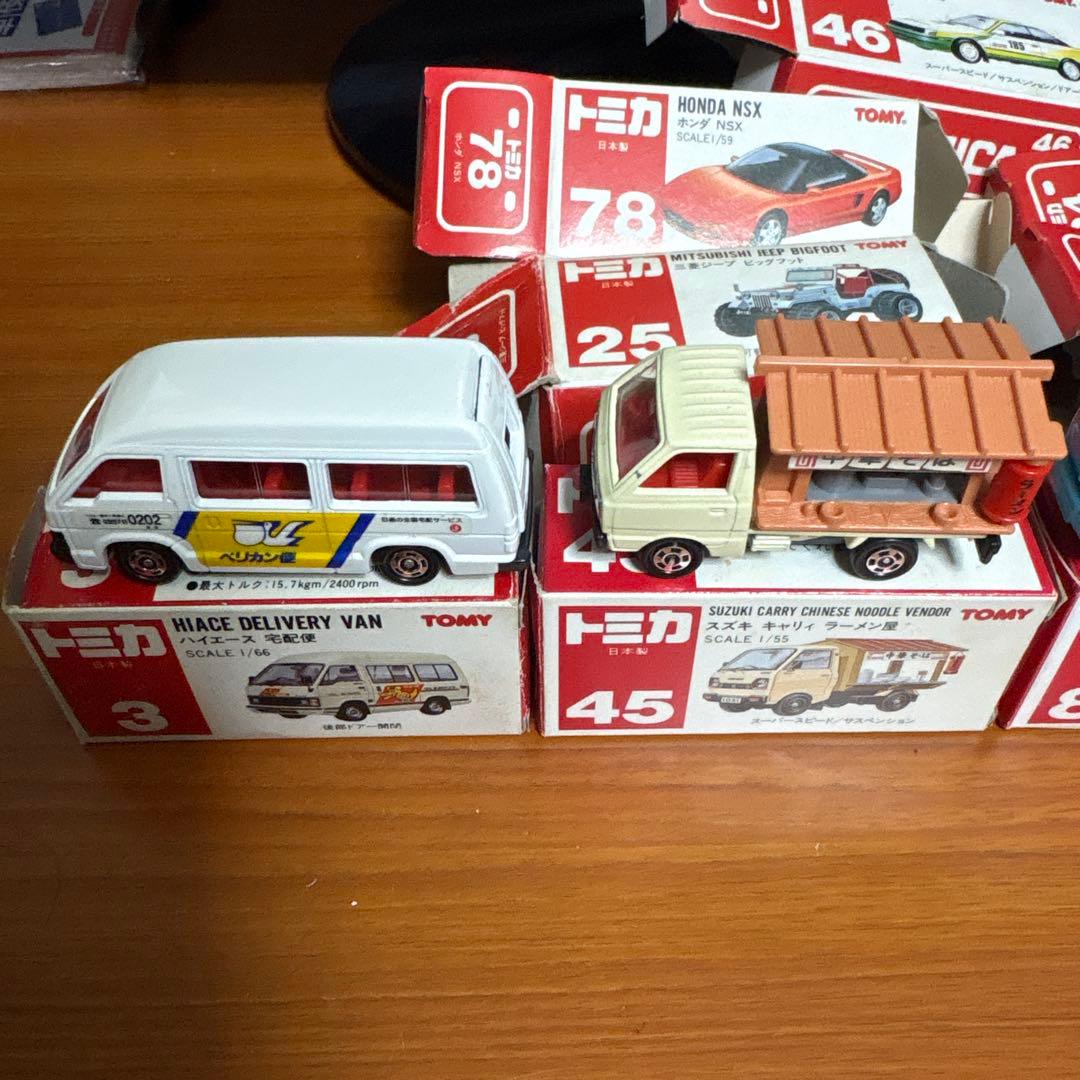 トミカ日本製箱ありまとめ売り16台＋空箱5台