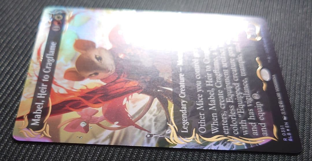 mtg レイズドFOIL 岩山炎の後継者メイブル アニメボーダーレス版 blb