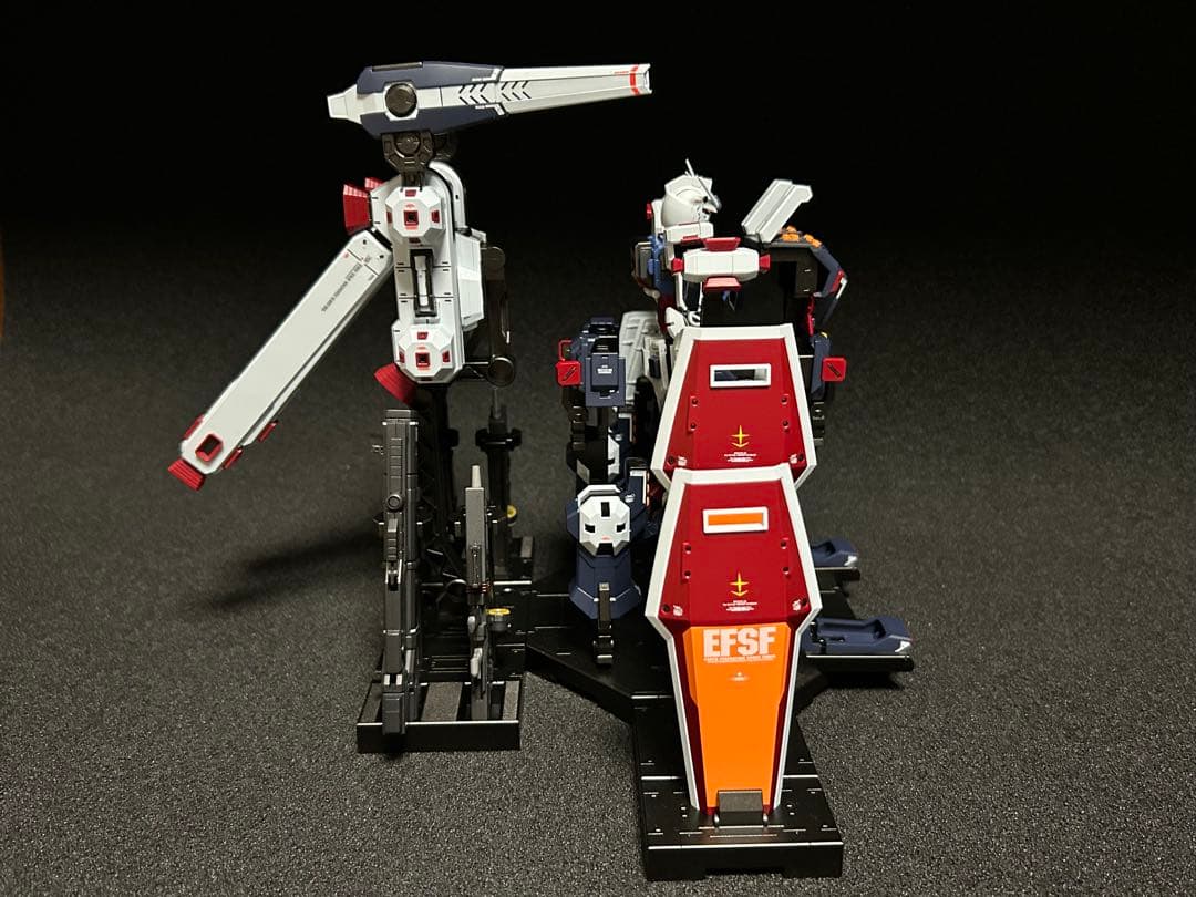 MGフルアーマーガンダムver.ka ヘビーウェポン、ハンガー　全塗装済完成品