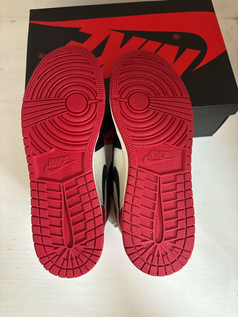 シューズ(女性用) NIKE GS AIR JORDAN RETRO HIGH BRED TOE