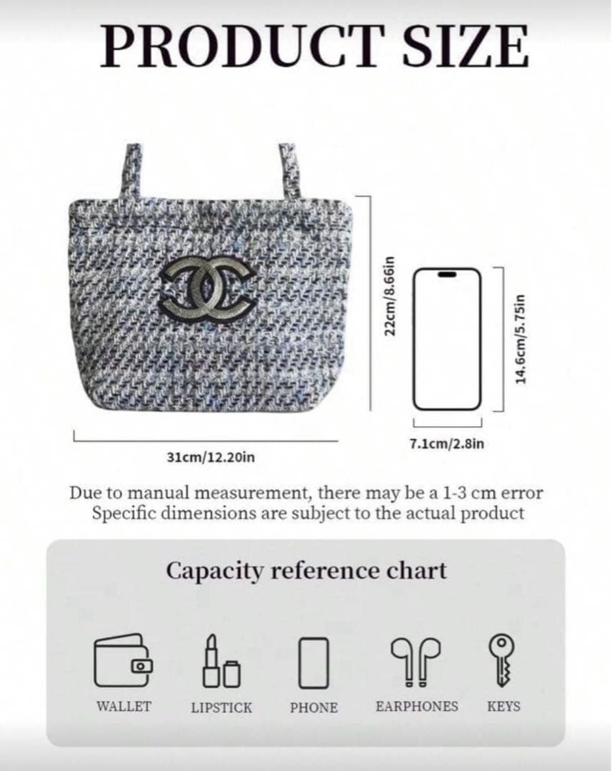 ゆ*ん様 【新品未使用】 CHANEL ツイード スパンコール ハンド トートバ