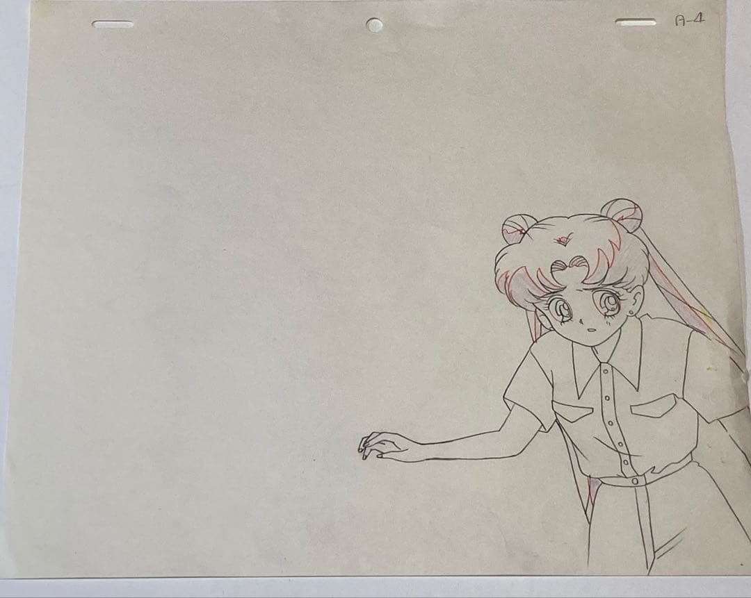 d３８　美少女戦士セーラームーンセル画【月のうさぎ】背景・動画付き