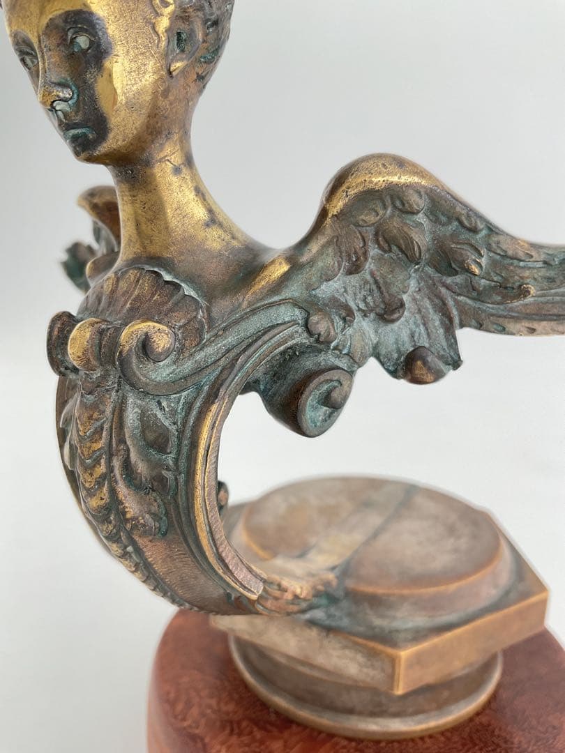 FrenchLady1910Bronze貴婦人JMTrident三叉槍貴族王公族