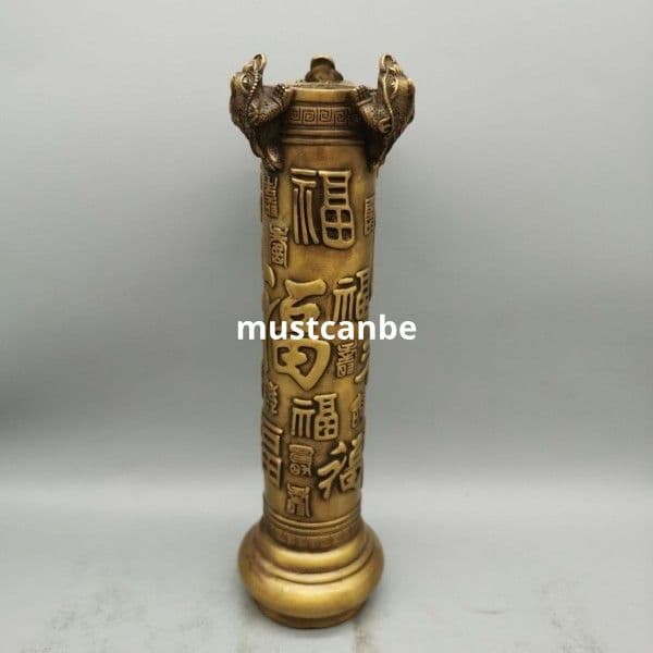 銅器 香筒 蓮華筆筒 香挿 仏堂 置物 工芸品