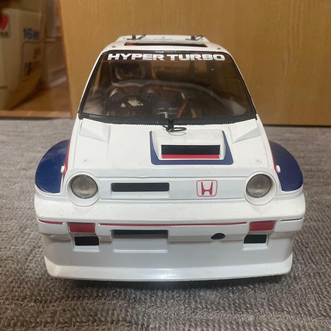 組立塗装済み　タミヤ　HONDA シティターボ　新品タイヤ、ホイールセット