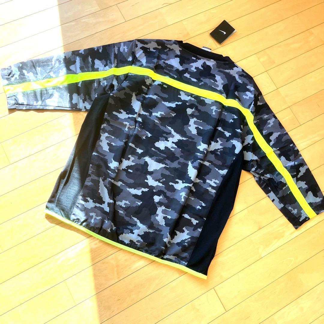 上のみ新品未使用人気カラーNIKEナイキ NFTBピステセットアップカモフラ