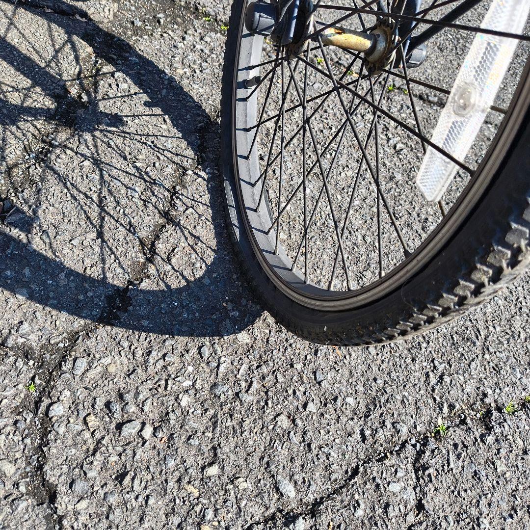 電動アシスト自転車 シティタイプ グレー 前バスケット付き