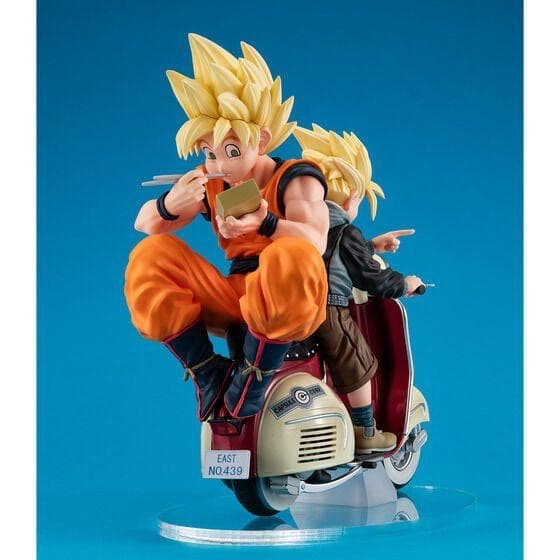 デスクトップリアルマッコイEX　スーパーサイヤ人孫悟空＆孫悟飯＆バイク　新品
