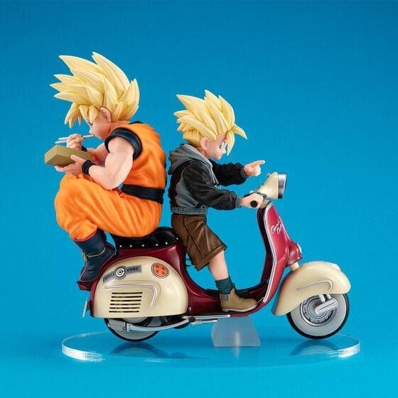 デスクトップリアルマッコイEX　スーパーサイヤ人孫悟空＆孫悟飯＆バイク　新品