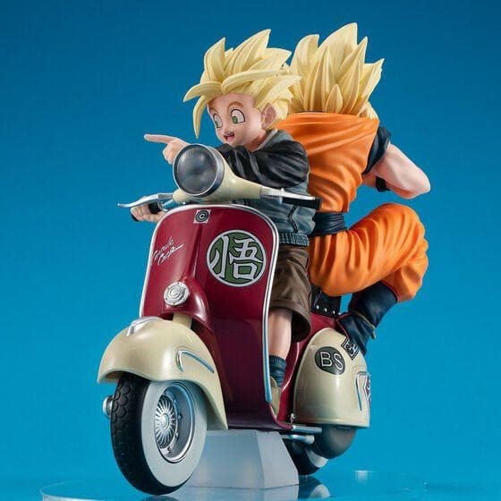 デスクトップリアルマッコイEX　スーパーサイヤ人孫悟空＆孫悟飯＆バイク　新品