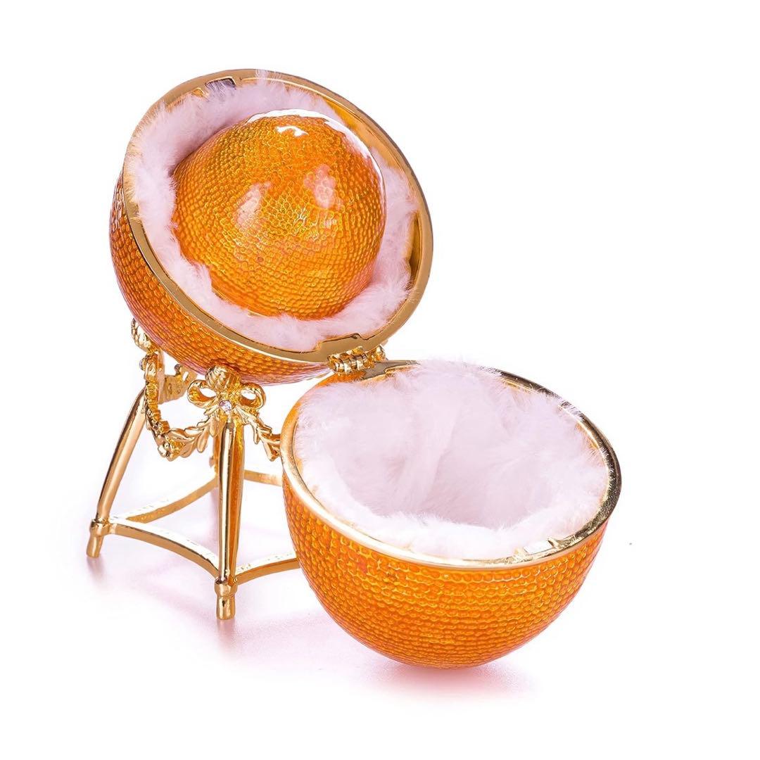 インペリアルイースターエッグ風 ジュエリーボックス 鳥(13cm)