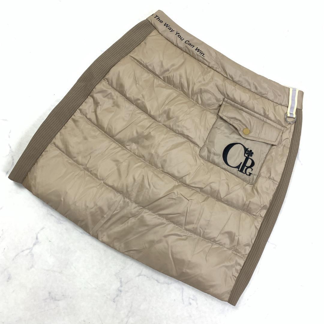 LA7736 新品タグ付き CPGGOLF ダウンタイトスカート ベージュ ３
