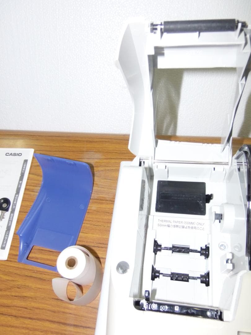 青1226簡単レジ58㍉感熱紙　ガチャレジ　カシオTE-M80レジスター4部門