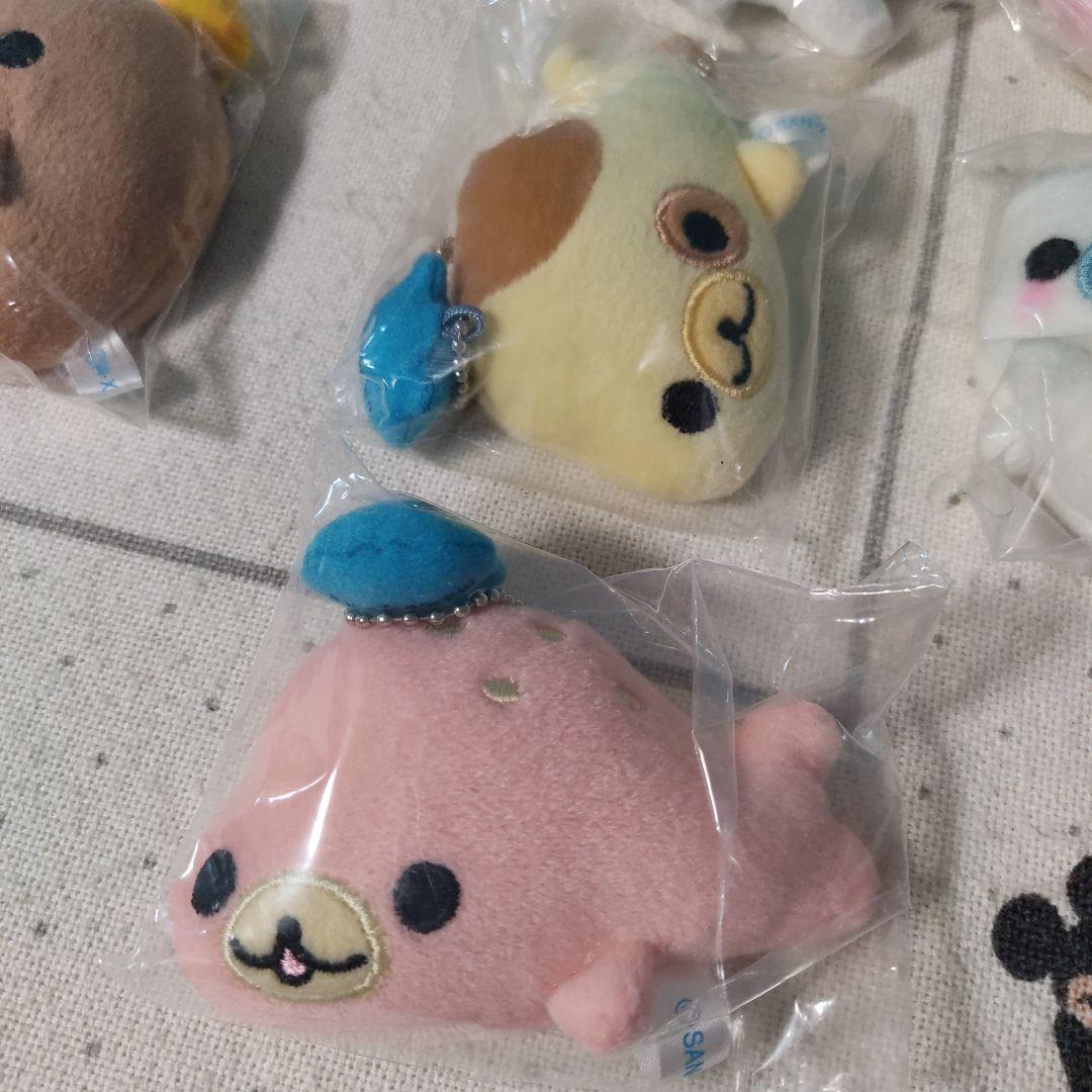まめゴマ ミラー ぬいぐるみ マスコット キーホルダー サンエックス