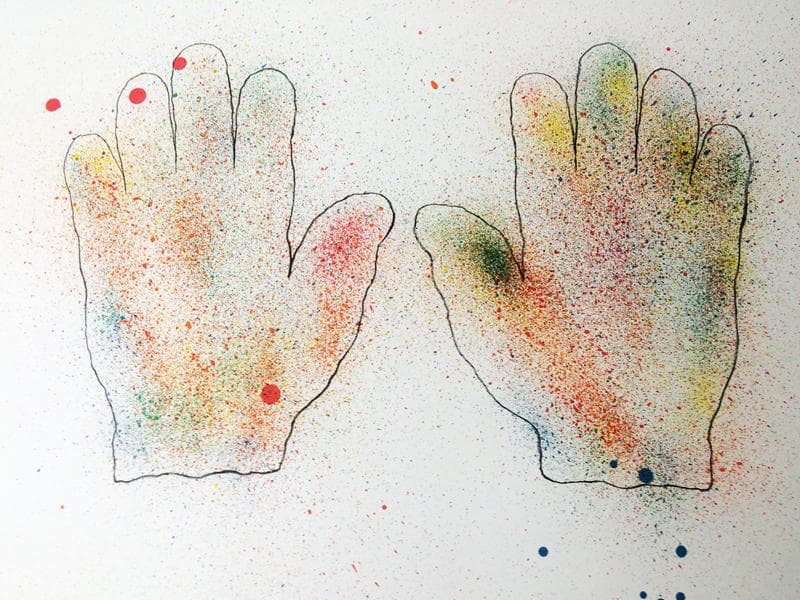 Colorful Hands 1971年 直筆サイン入り/ジム ダイン/ポスター