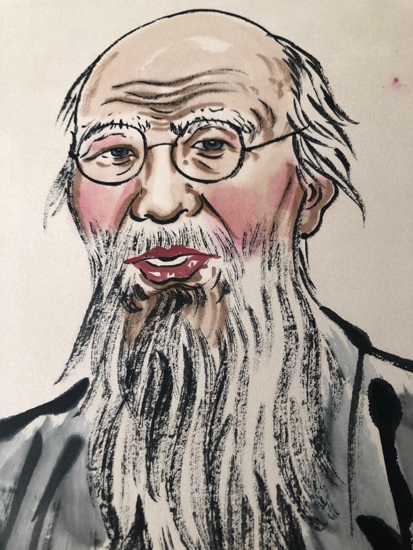 徐悲鴻 人物画 掛け軸 四尺 手描き 中国美術 絵画 書画 人物図 水墨画