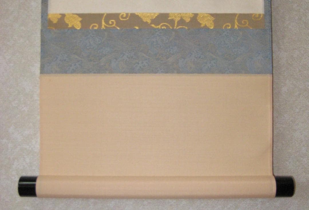 【真筆】茶掛け　春水満四澤◆大徳寺派 長楽寺 前大徳 小室大心　共箱・タトウ箱付