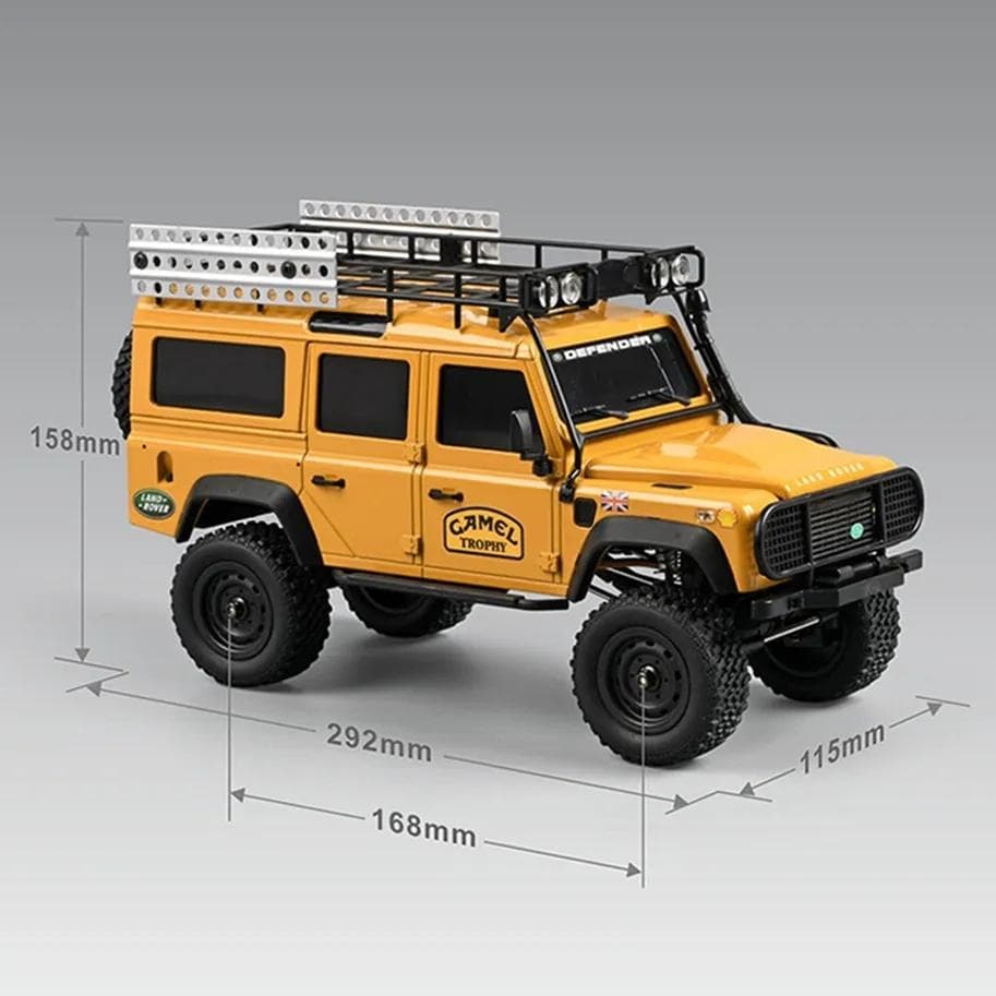 MN111 ディフェンダーD110 アルミボディ 1/18 RC クローラー
