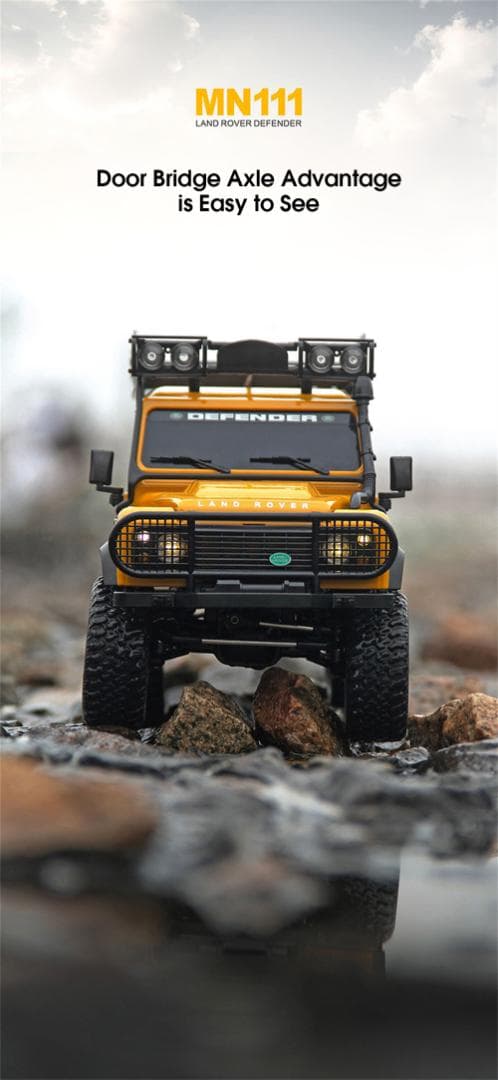 MN111 ディフェンダーD110 アルミボディ 1/18 RC クローラー