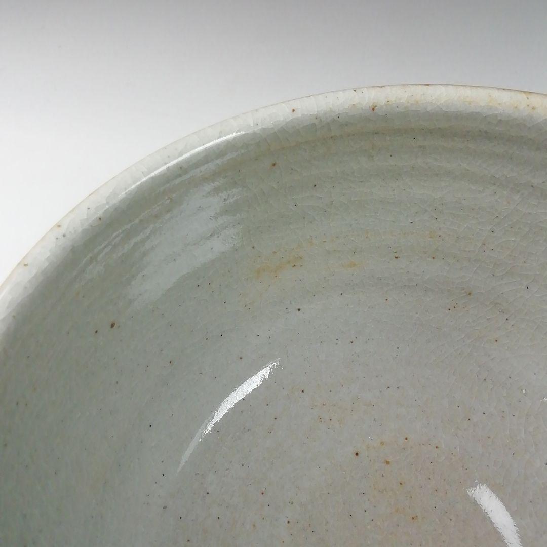 Ｔ２１　茶碗　『三島茶碗』『御題　葉』『田沼春二作』　共箱　抹茶碗　茶道具