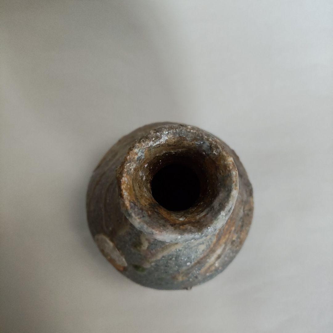 片岡誠　自然釉徳利　常滑焼