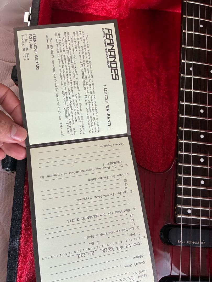 Fernandes FR-120 revolverシリーズ　スルーネック
