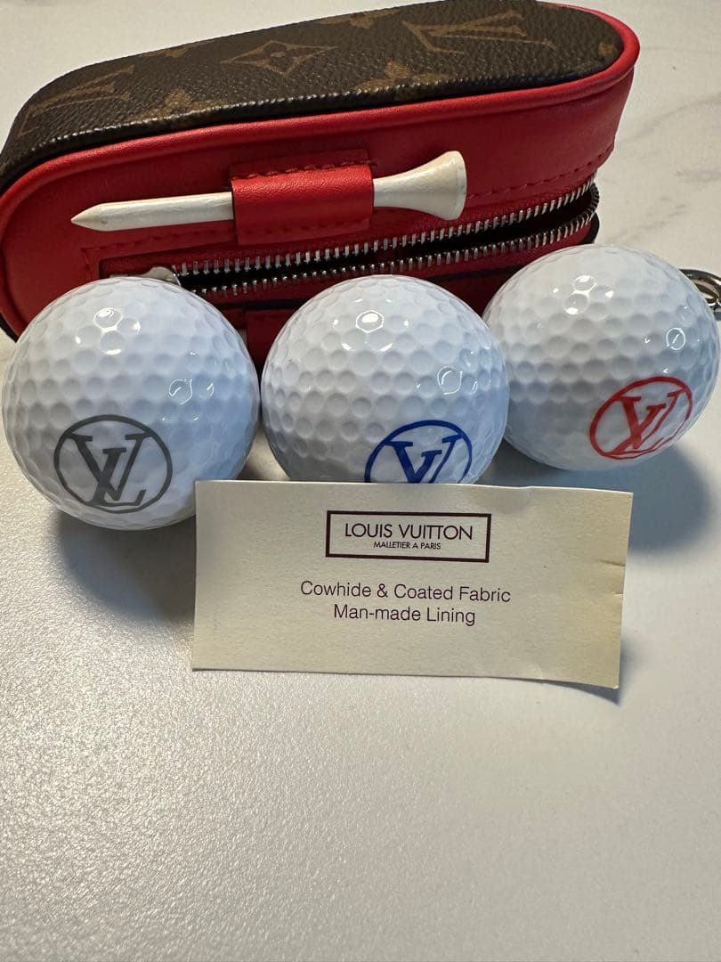 Louis Vuitton ゴルフポーチ　ボールセット