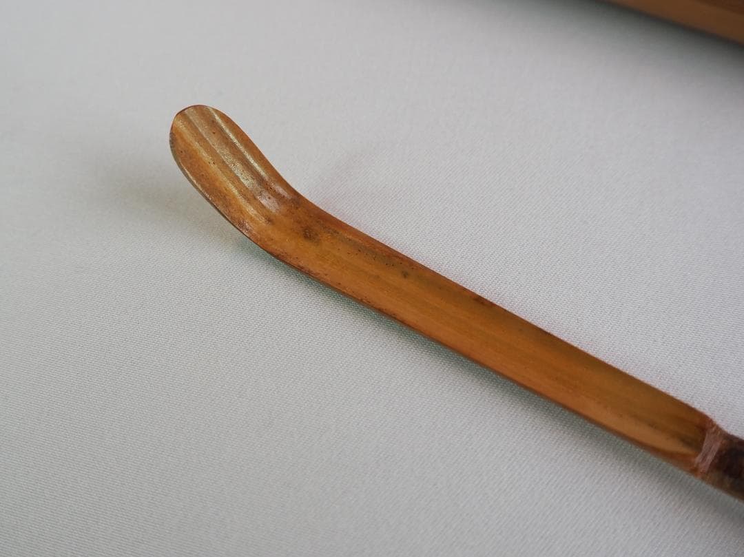 大徳寺511世管長 立花大亀造『竹茶杓』銘：楽日（共箱・共筒）