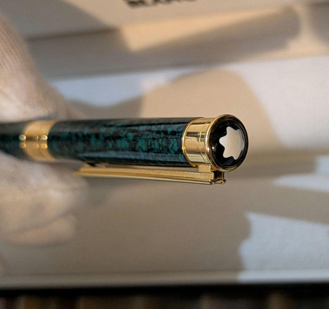 新品未使用　廃盤　MONTBLANC　ノブレスオブリージュ　グリーンマーブル