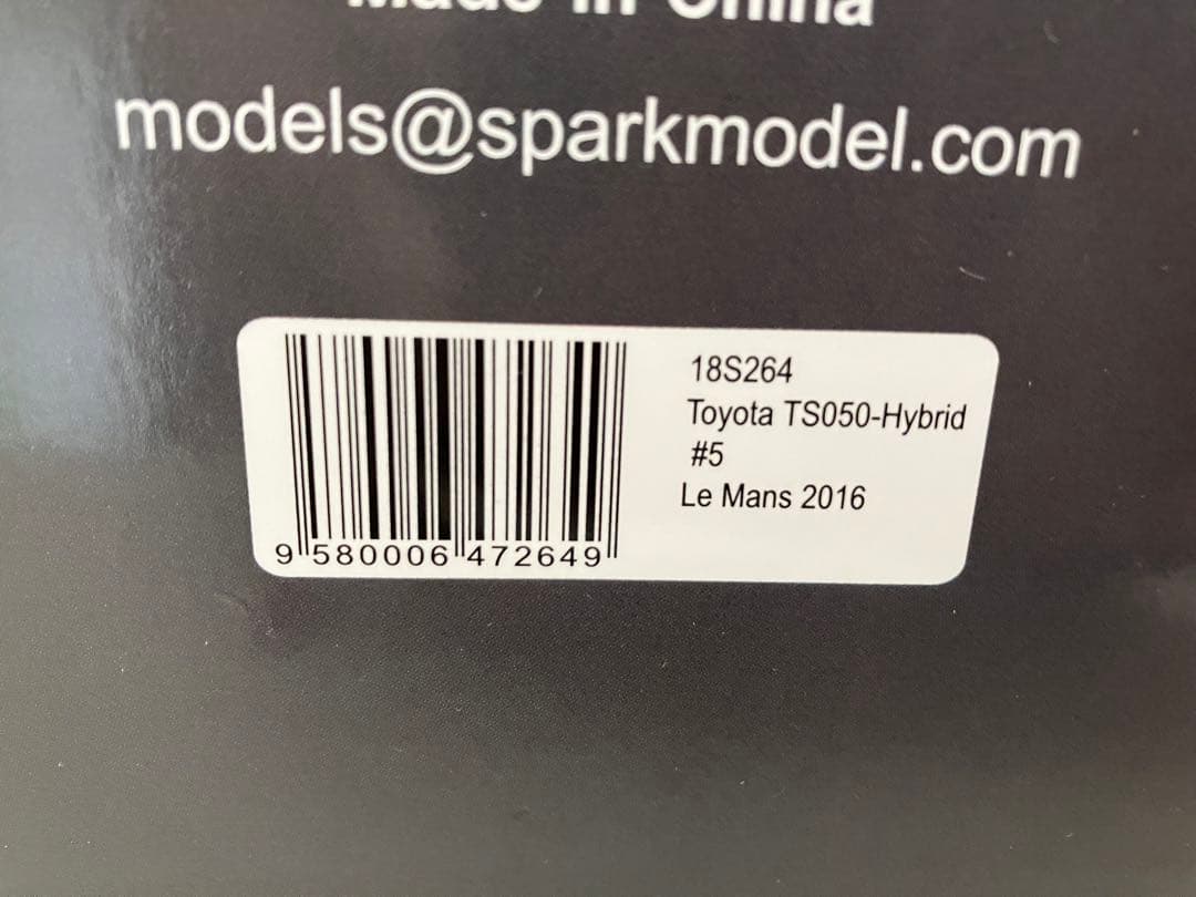 1/18スパーク Spark トヨタ TS050 Hybrid ルマン 24時間