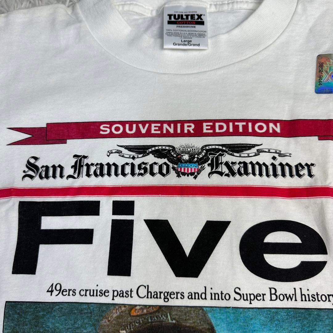 新品 スーパーボウルXXIX 記念Tシャツ　アメリカサイズＬ