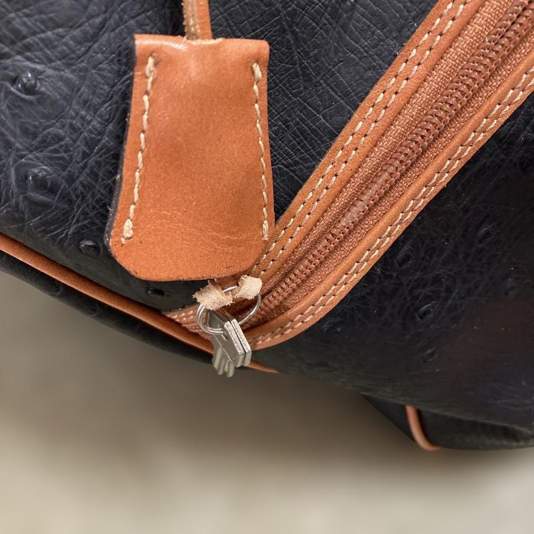Bellespassé 黒 レザー ボストンバッグ