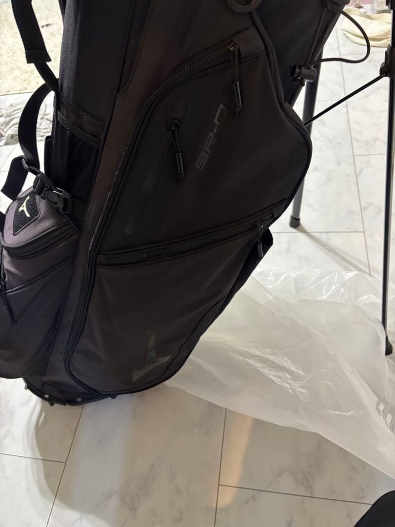 Mizuno スタンド付きキャディバッグ ブラック