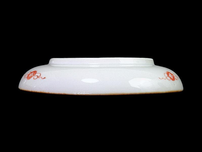 古伊万里　金襴手　竜田川に紅葉の図　５寸皿　C105AS-CZb