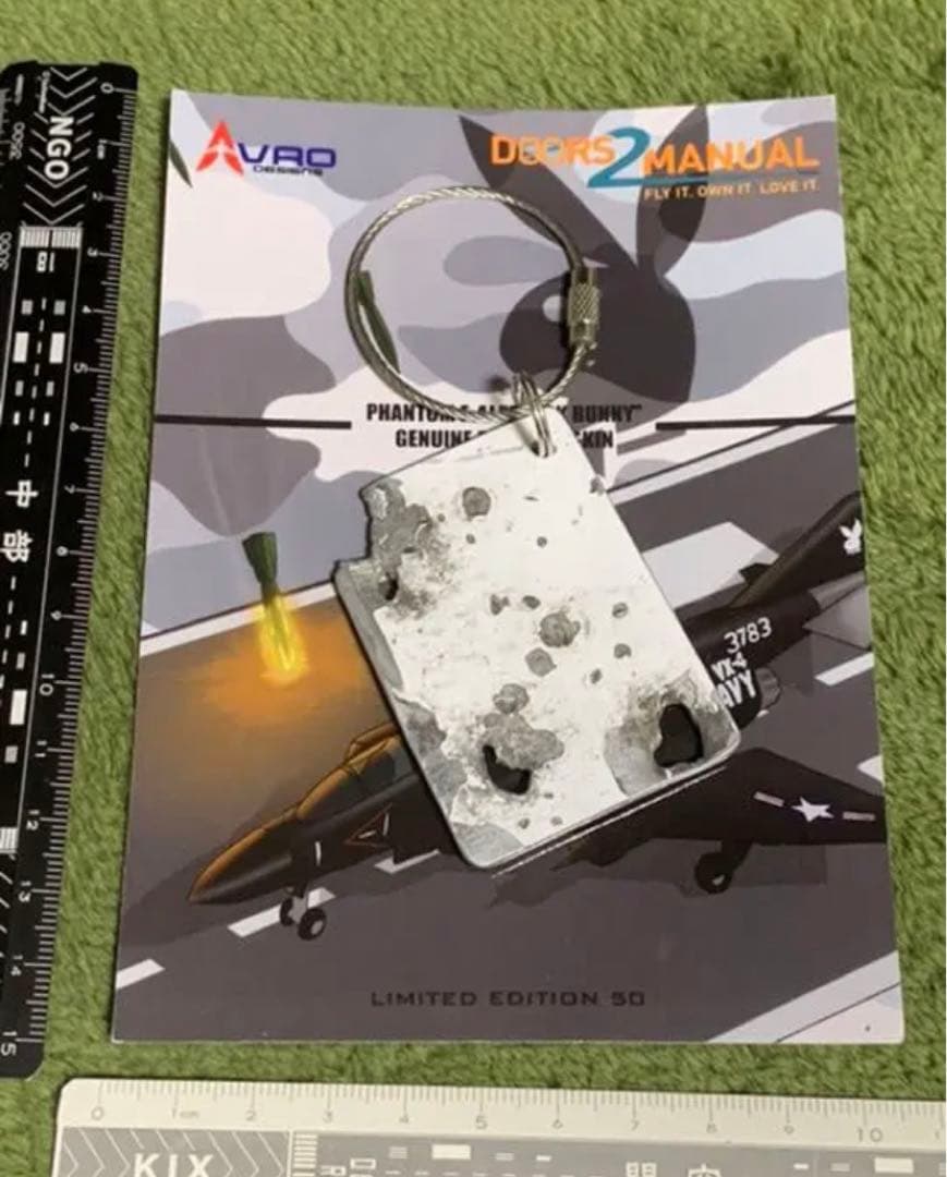 アメリカ海軍 イギリス空軍 F-4 Phantom タグ 実機 外板 AD