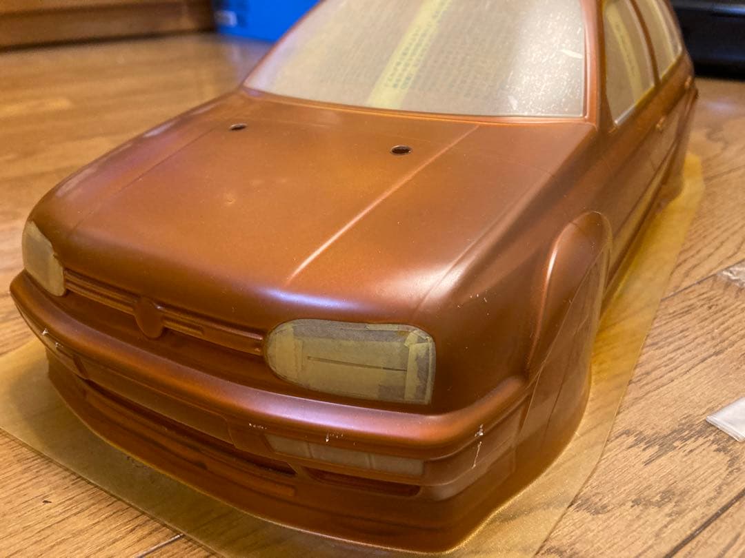 タミヤ ＲＣ フォルクスワーゲン ゴルフ ＶＲ６ スペアボディセット