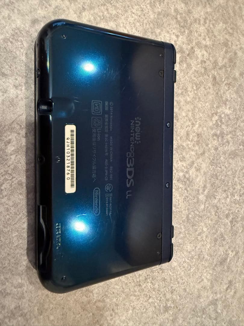 7-060 Newニンテンドー3DS LL メタリックブルー 上IPS