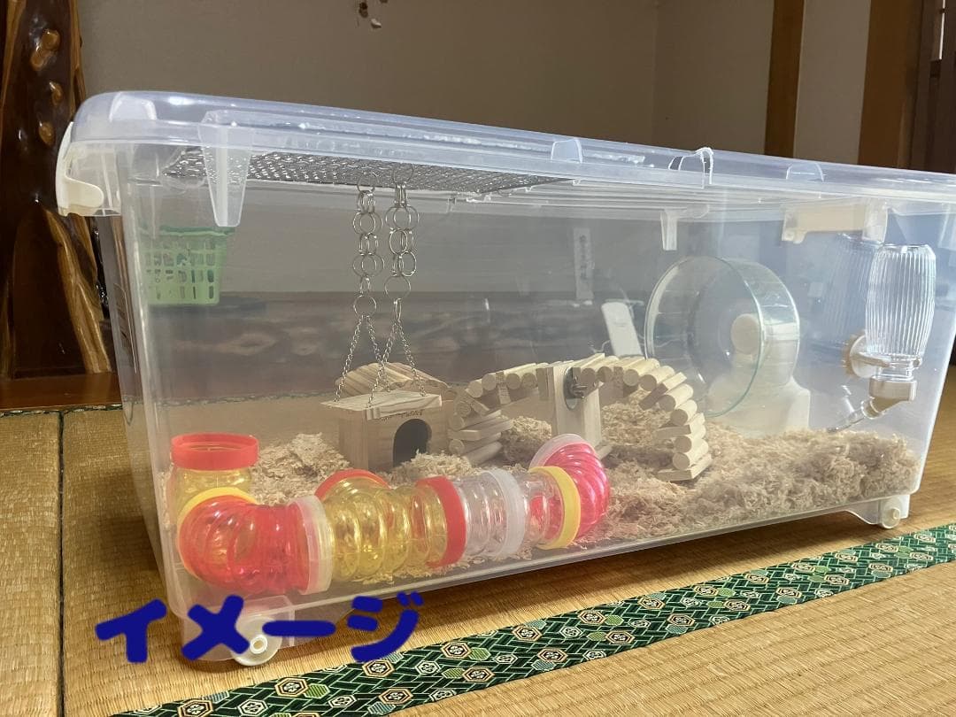 ②【お得2個セット】広い大きい快適なハムスター　ケージ　ゲージ【DIY】給水器付