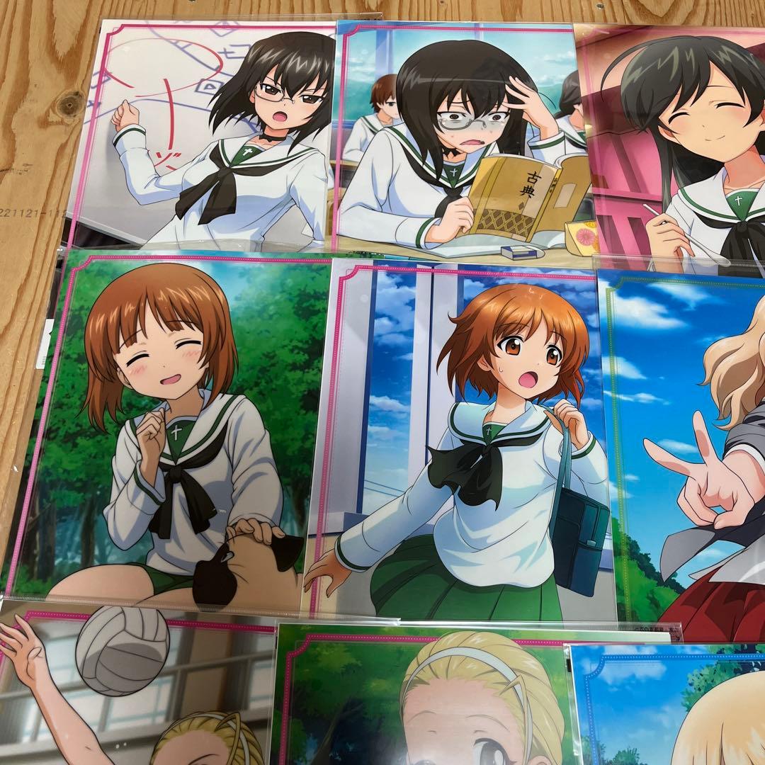 未開封　ガールズ＆パンツァー　A3クリアポスター　くじ　I賞　全15種セット