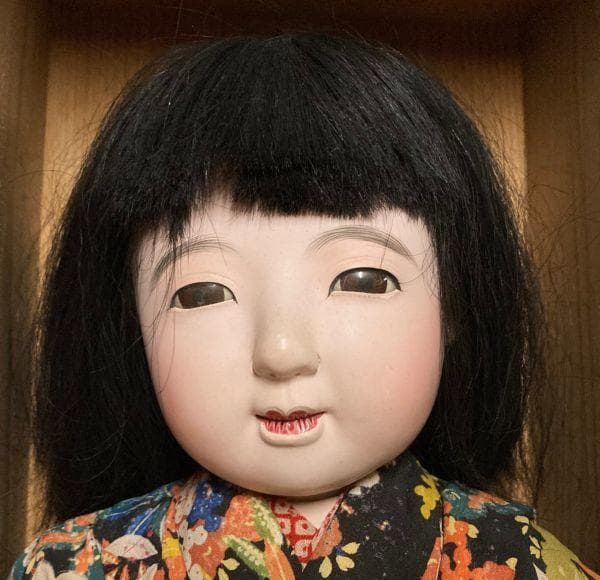 市松人形 大正 女の子 64cm 日本人形 抱き人形