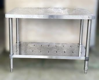 業務用ステンレス作業台 調理台 高さ650㎜×幅870㎜×奥行500㎜