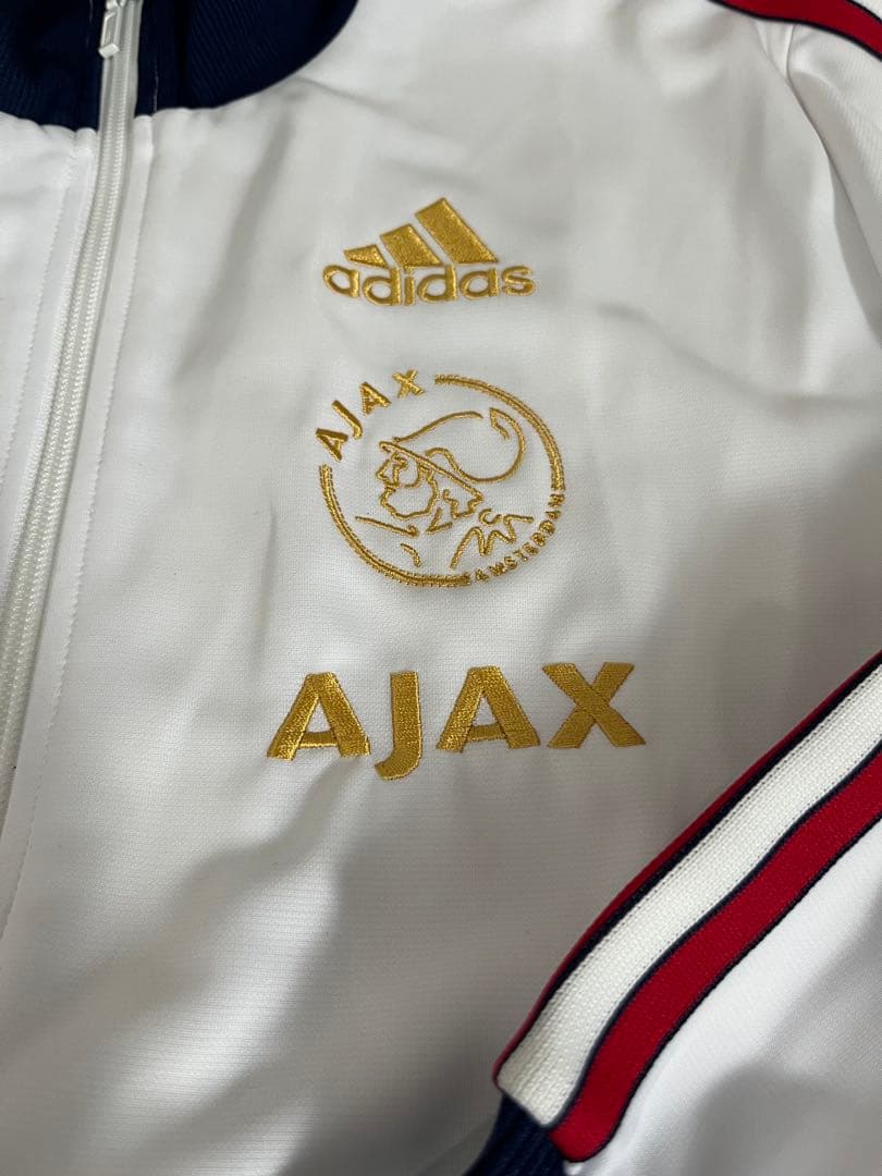 アディダス AJAX ジャケット ホワイト　LサイズTIRO condivo