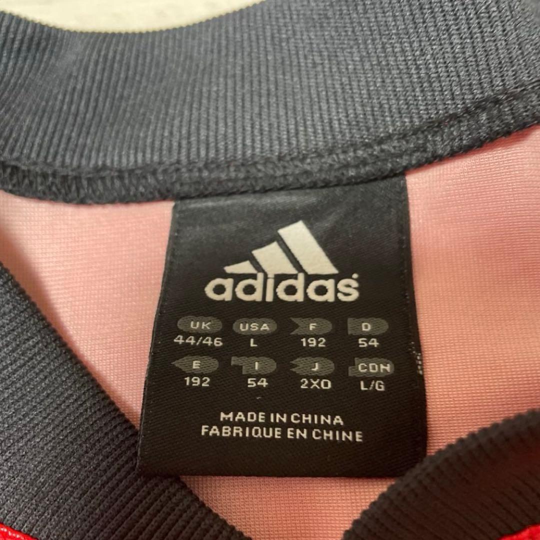 訳あり adidas アディダス 半袖シャツ Lサイズ レッド 2XO