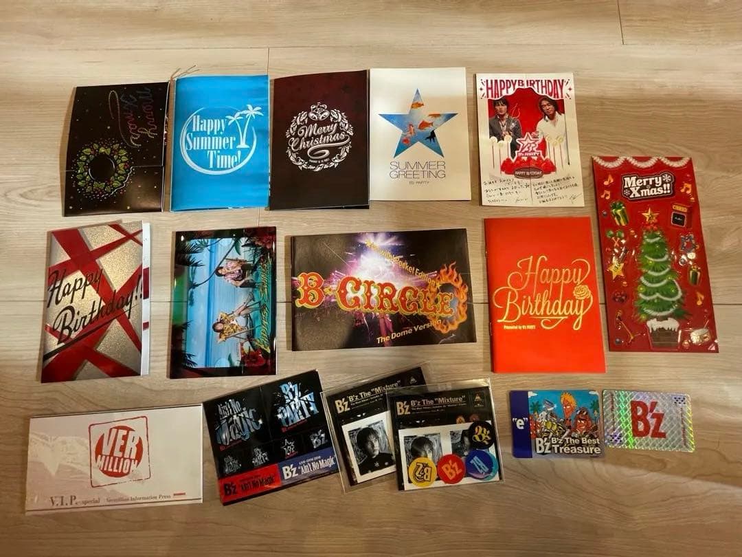 B'zグッズまとめ売り　会報・ツアーパンフ・その他グッズ色々