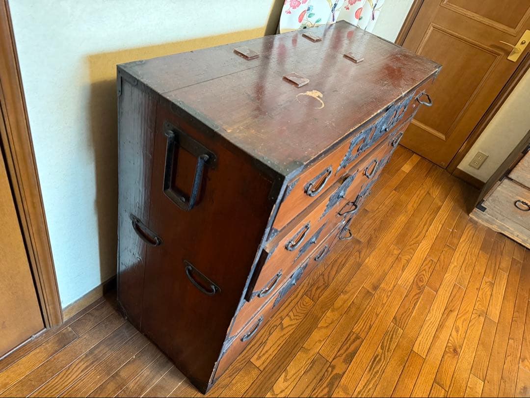 運賃込❗️最高級　日本家具　衣装箪笥　巨匠作品　骨董アンティーク天然無垢けやき？