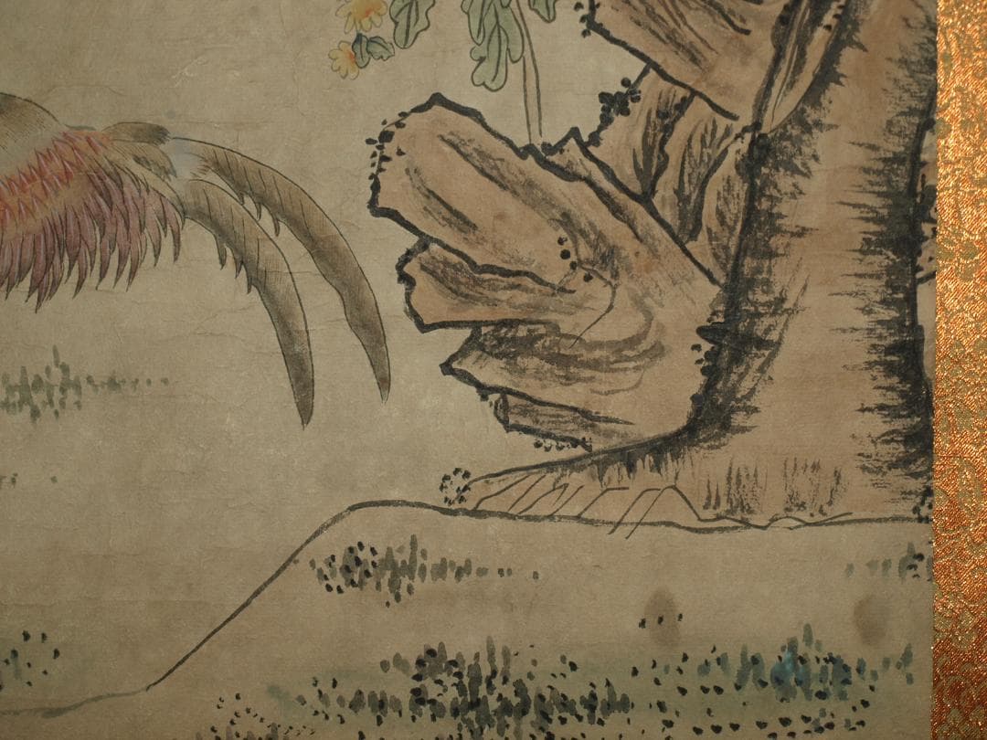 中国掛け軸「李方膺作　山水図　紙本」肉筆保証　中国画家 BD208A13-3